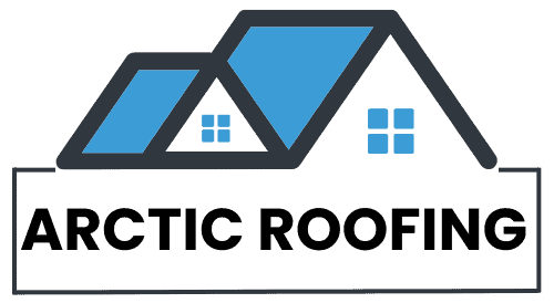 Logo featuring a stylized house roof design with three blue window squares. The logo incorporates overlapping dark gray roof lines with blue accents. Below the roof design is text that references Window Installation York County, though it remains illegible.